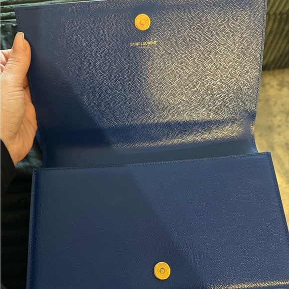 Small YSL textured leather clutch - Picture 10 of 11